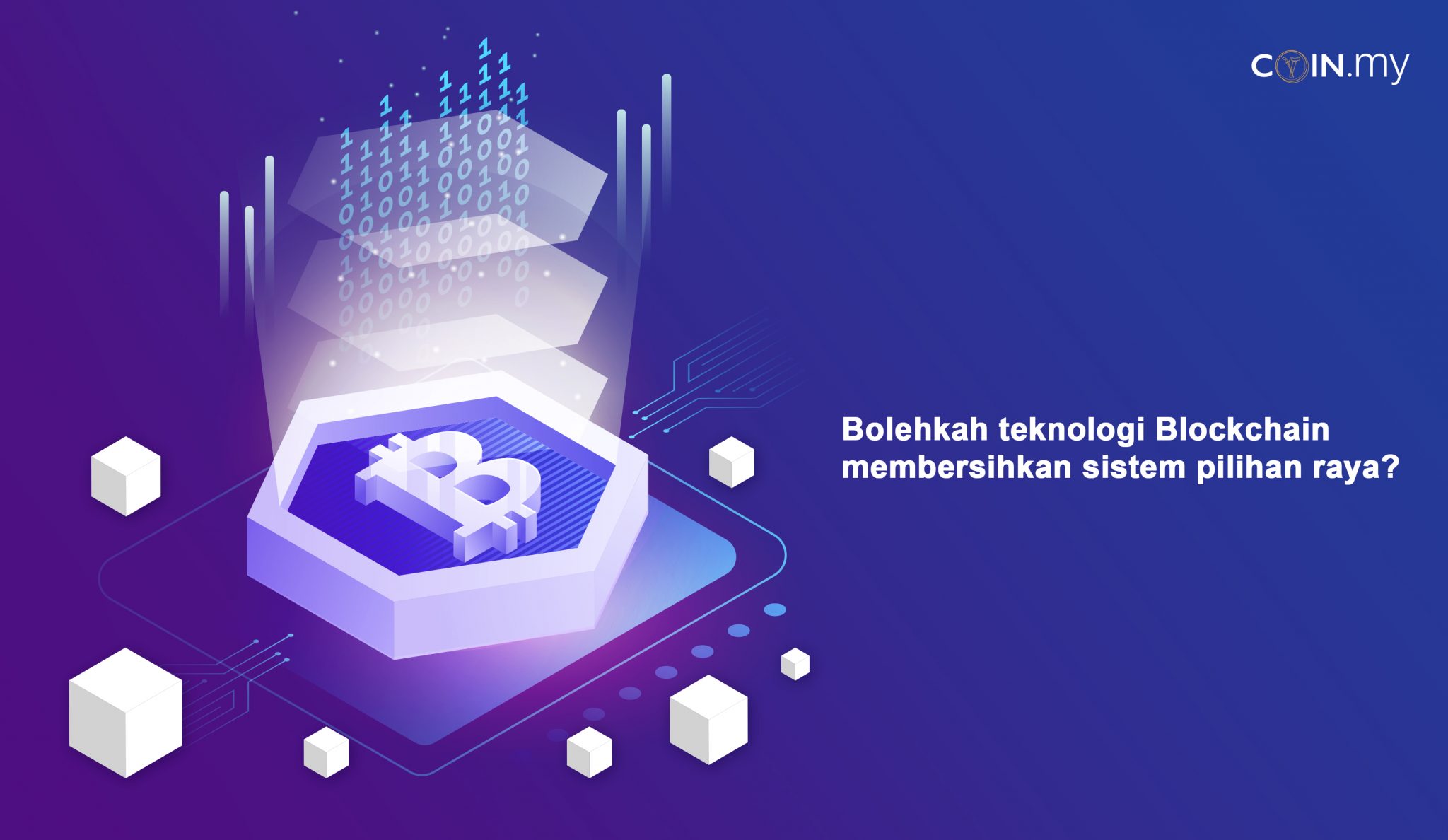 an image on a post about teknologi blockchain pilihan raya