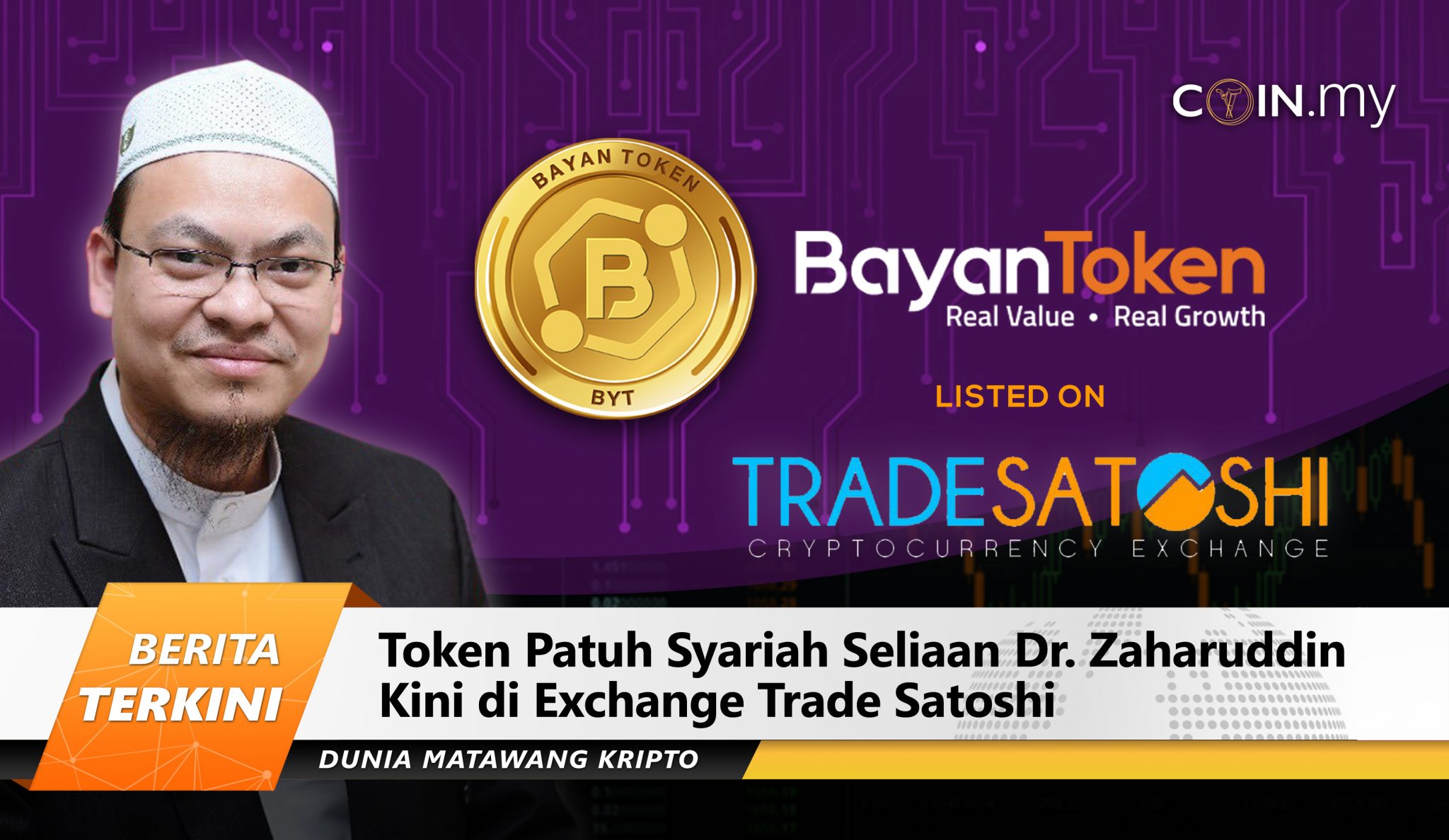 an image on a post on syariah dr zaharuddin satoshi bayan token