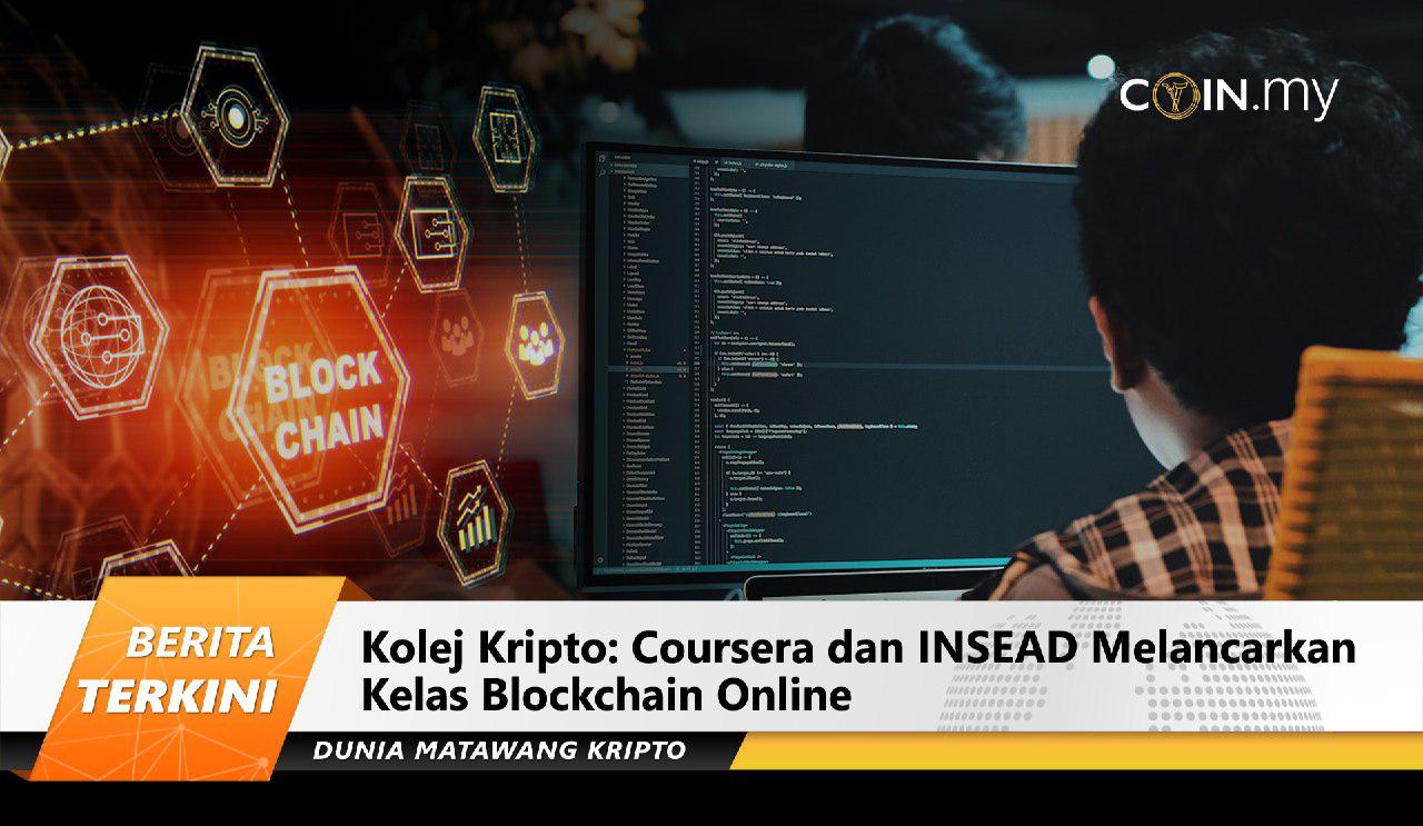 an image on a post on coursera insead blockchain malaysia