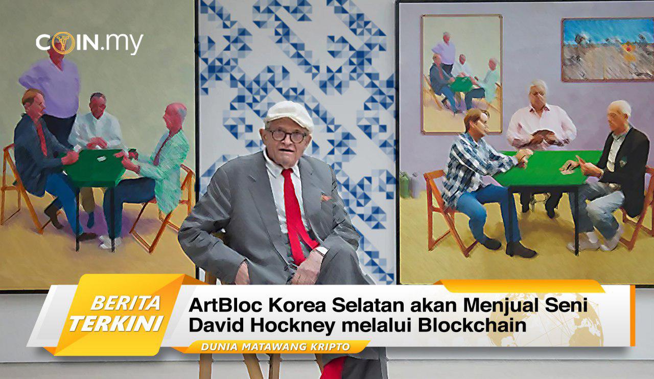 an image on a post on artbloc korea david hockney blockchain