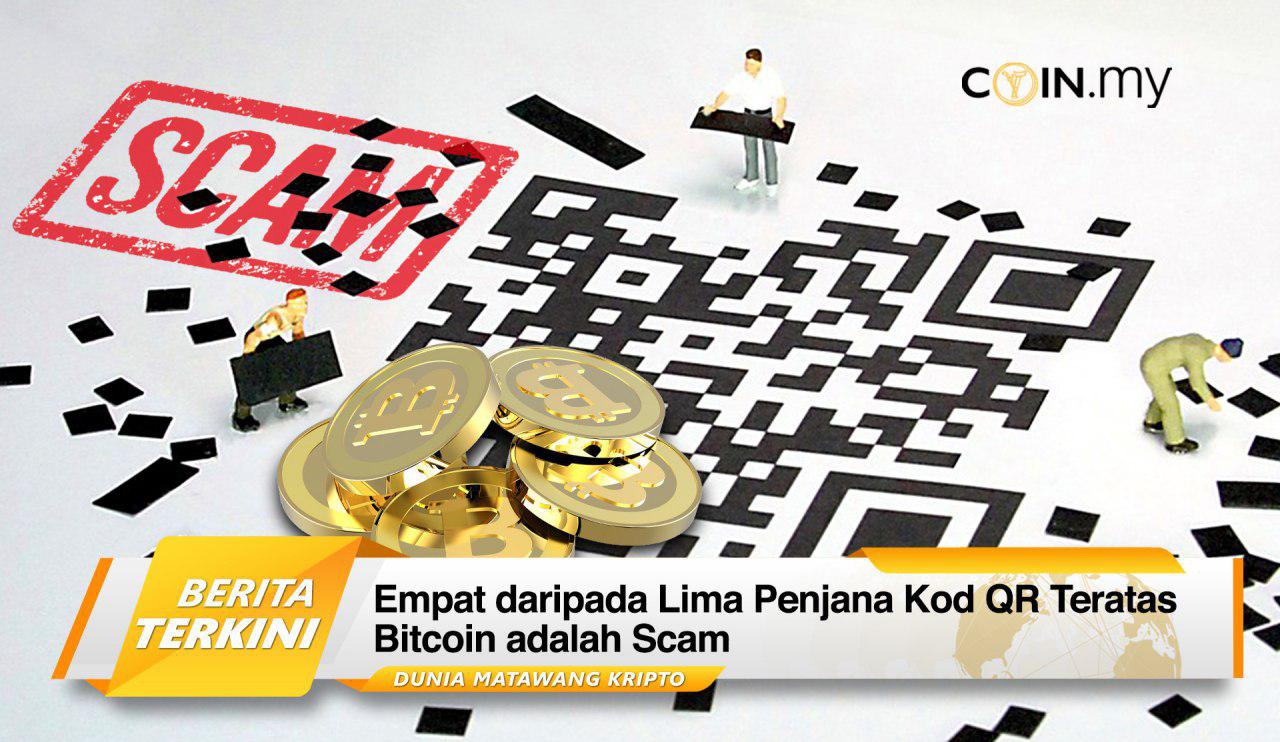 an image on a post on qr code bitcoin scam