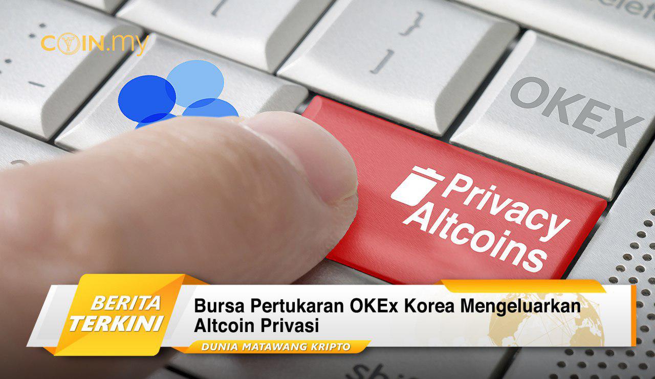 an image on a post on OKEx altcoin privacy