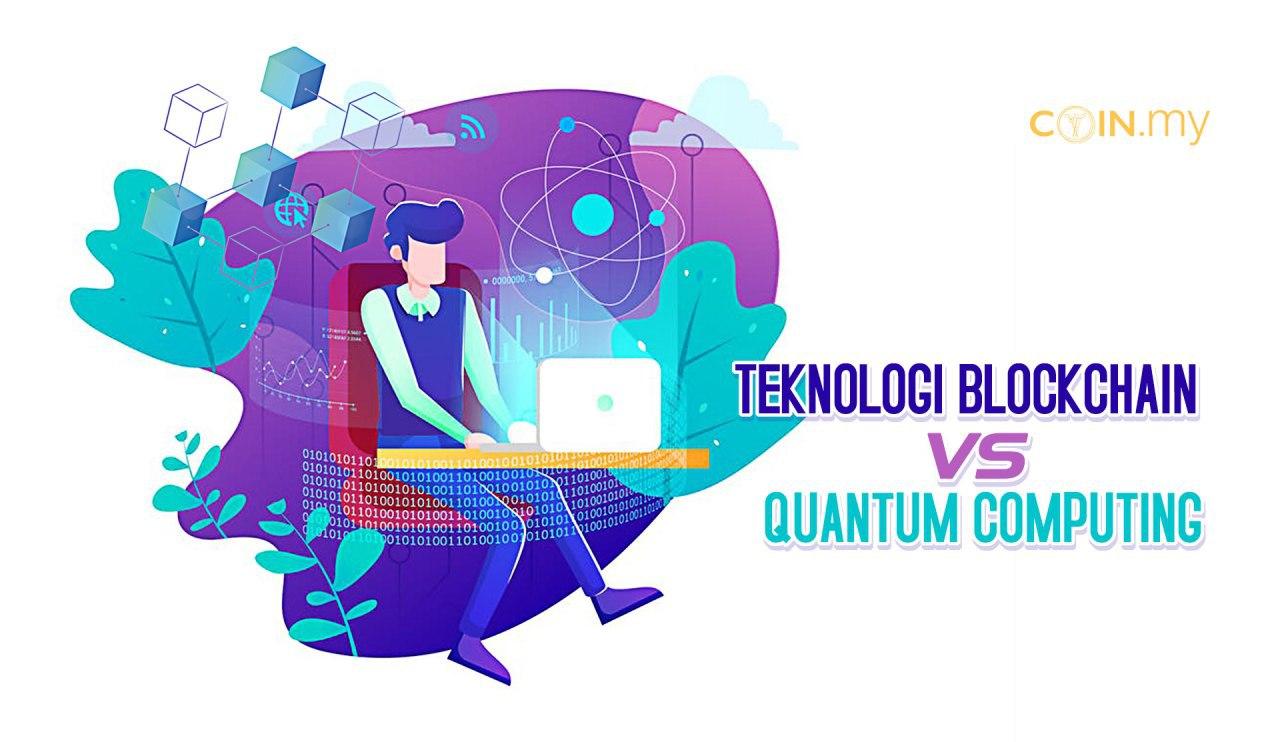 an image on a post on blockchain quantum computer