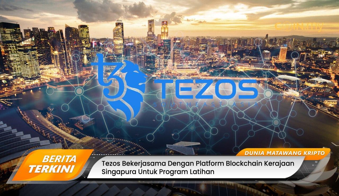 an image on a post on tezos blockchain singapore