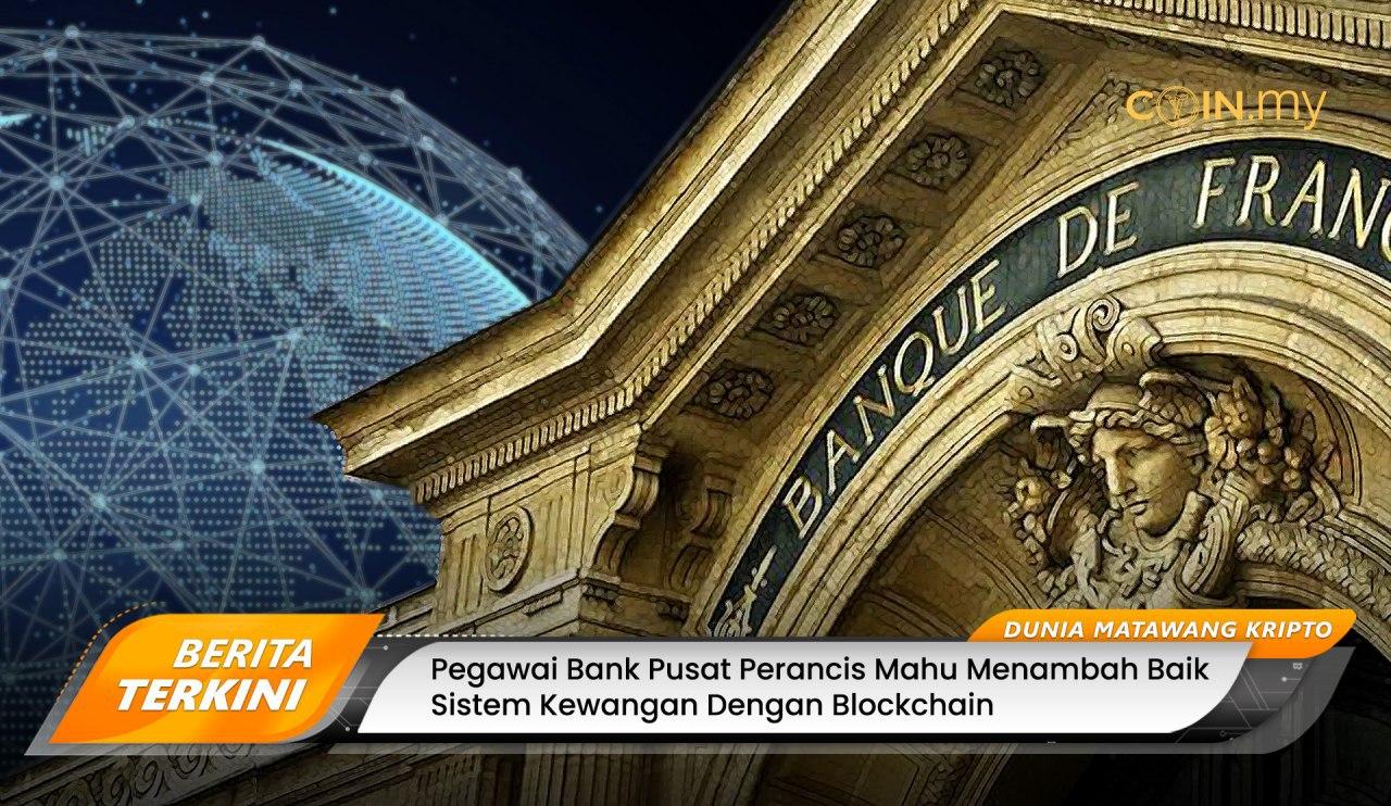 an image on a post on bank france blockchain