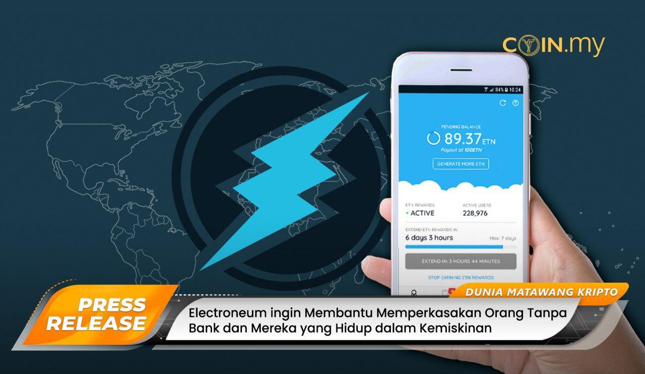 an image on a post on electroneum bank poverty