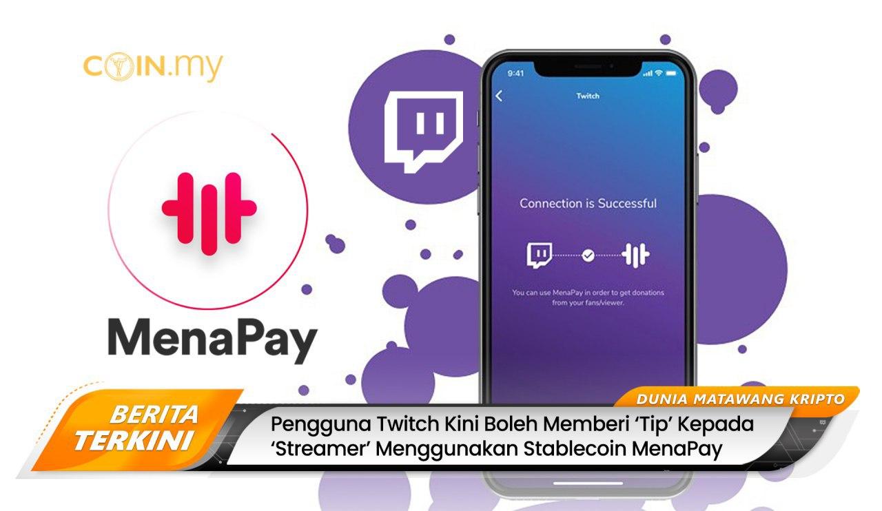 an image on a post on twitch tip streamer stablecoin menapay