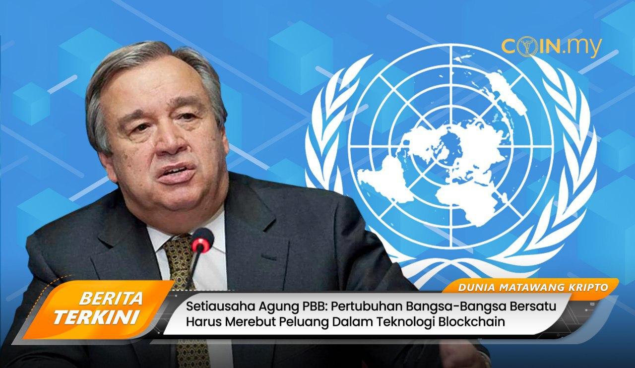 an image on a post on blockchain united nation