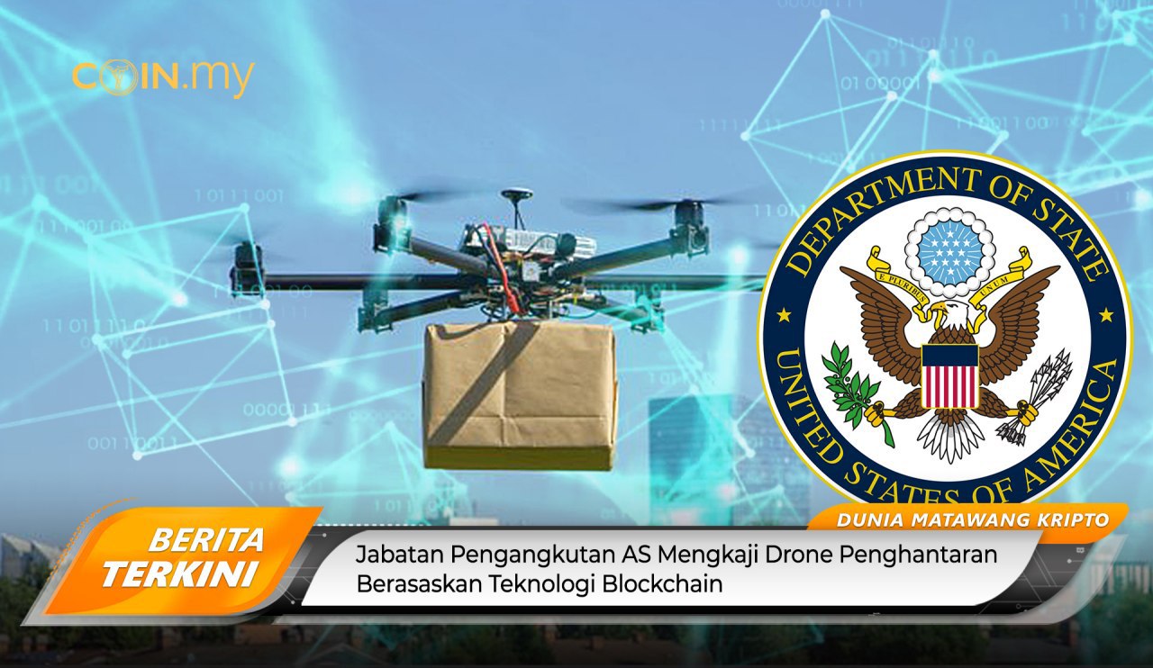 an image on a post on drone teknologi blockchain